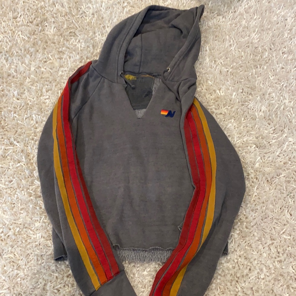 Cropped hoodie sweatshirt